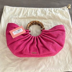 Nwt cult Gaia pink and bamboo handbag